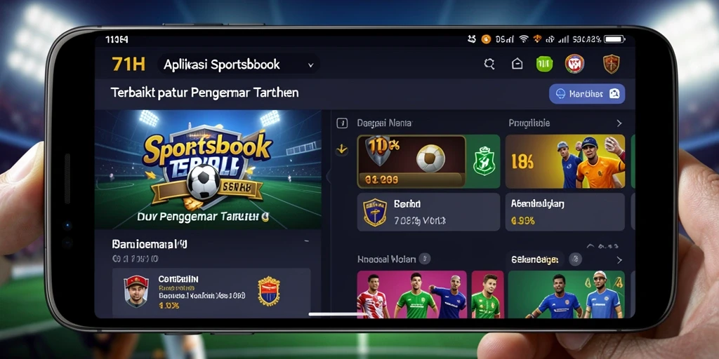 Tampilan gameplay sportsbook yang menarik dan interaktif.