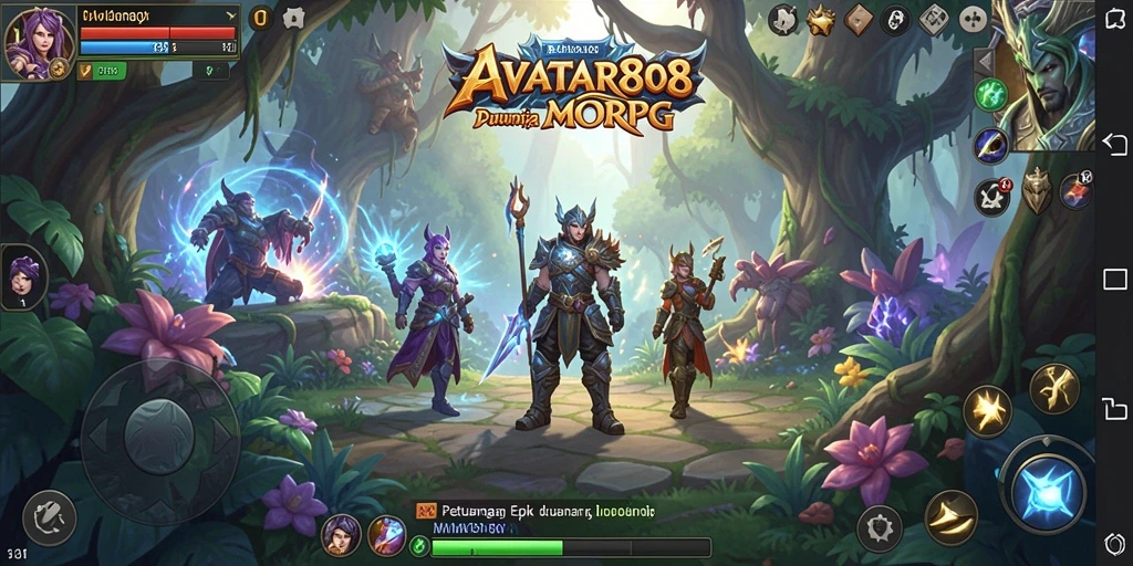 Tampilan gameplay menakjubkan dari AVATAR808 di dunia MMORPG.