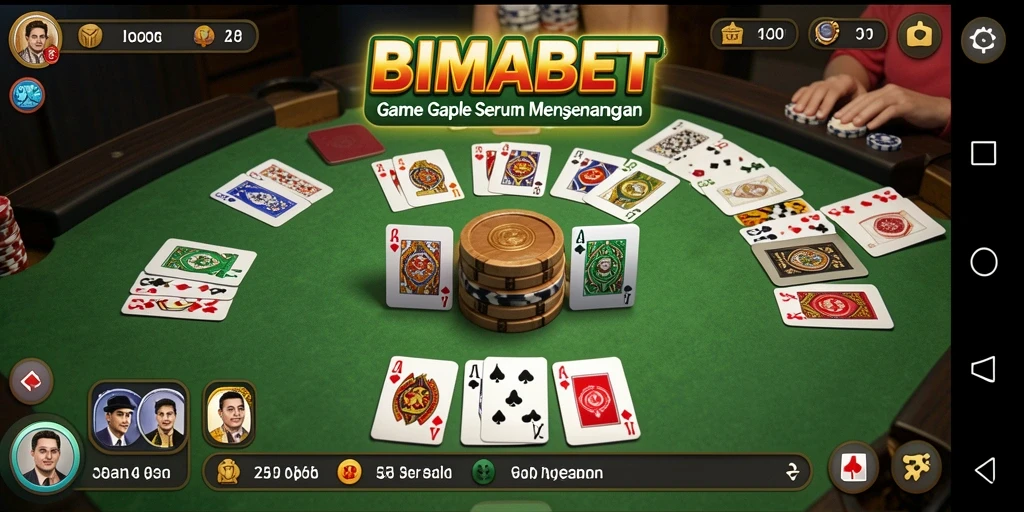 Screenshot gameplay seru Gaple di BIMABET.
