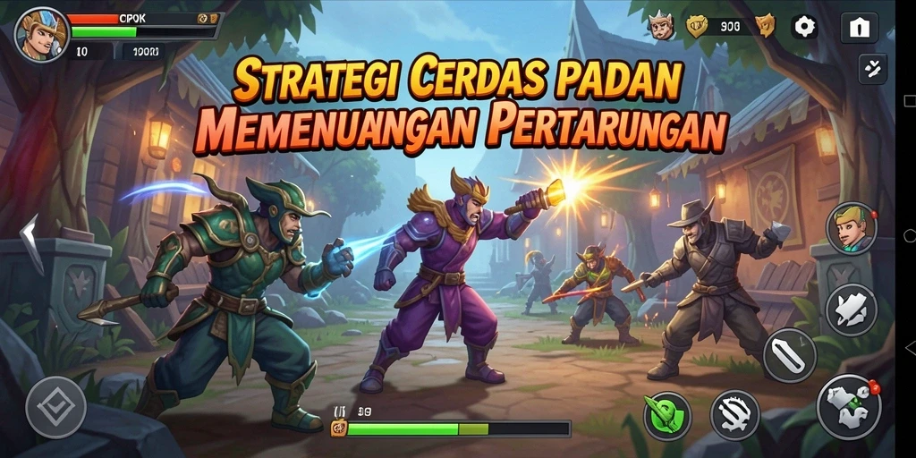 Tampilan gameplay yang penuh strategi dan tantangan.