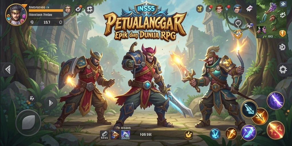 Tampilan gameplay RPG yang mendebarkan dan penuh aksi.