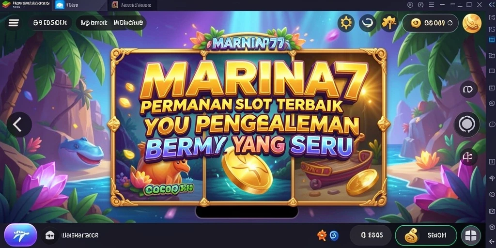 Screenshot gameplay yang menunjukkan keseruan permainan Slot MARINA77.