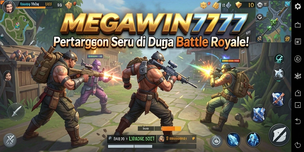 Gameplay seru dalam pertarungan Battle Royale MEGAWIN777.