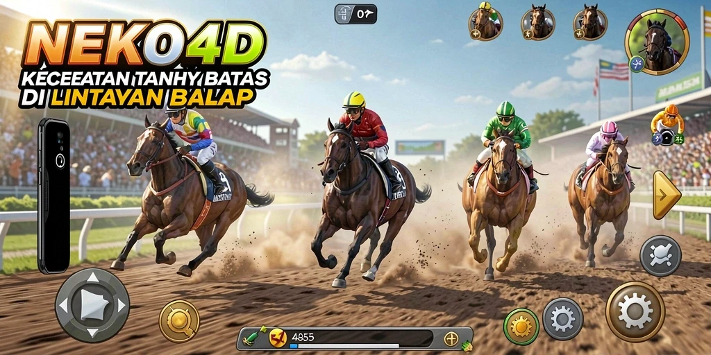 Screenshot gameplay <strong>NEKO4D</strong> yang menunjukkan aksi balap yang memukau.