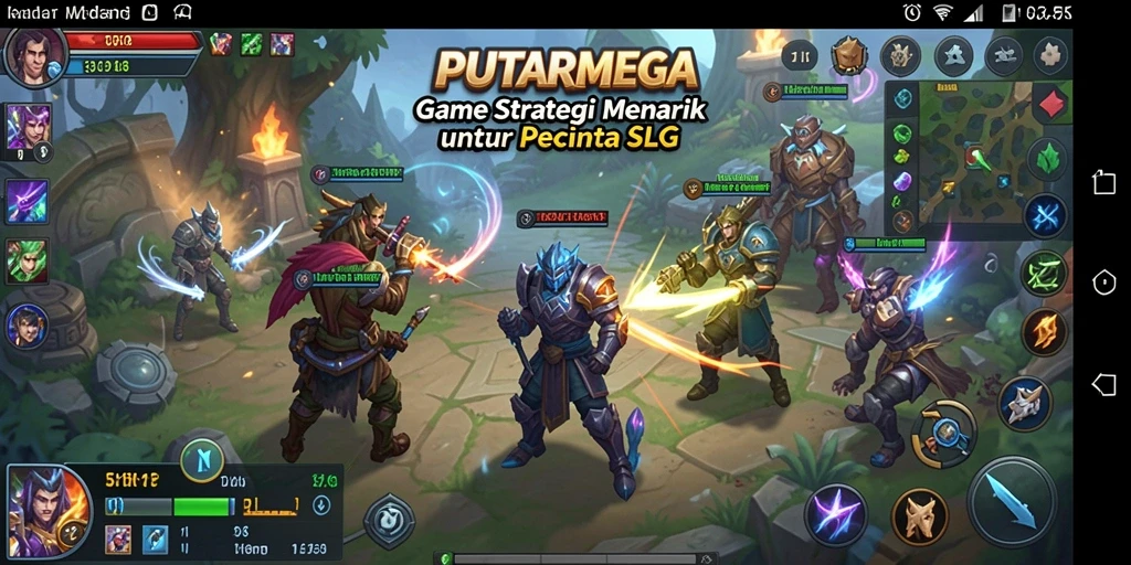 Tampilan menarik gameplay SLG di PUTARMEGA.