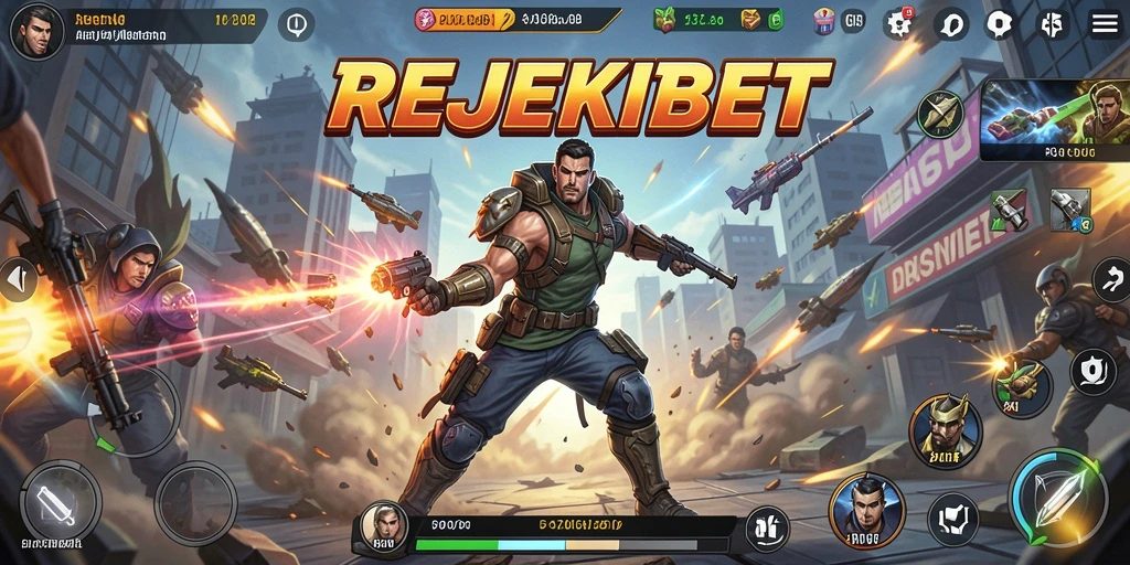 Screenshot aksi mendebarkan dari permainan REJEKIBET.