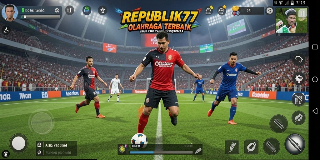 Screenshot dari gameplay seru REPUBLIK77 yang menunjukkan aksi olahraga.