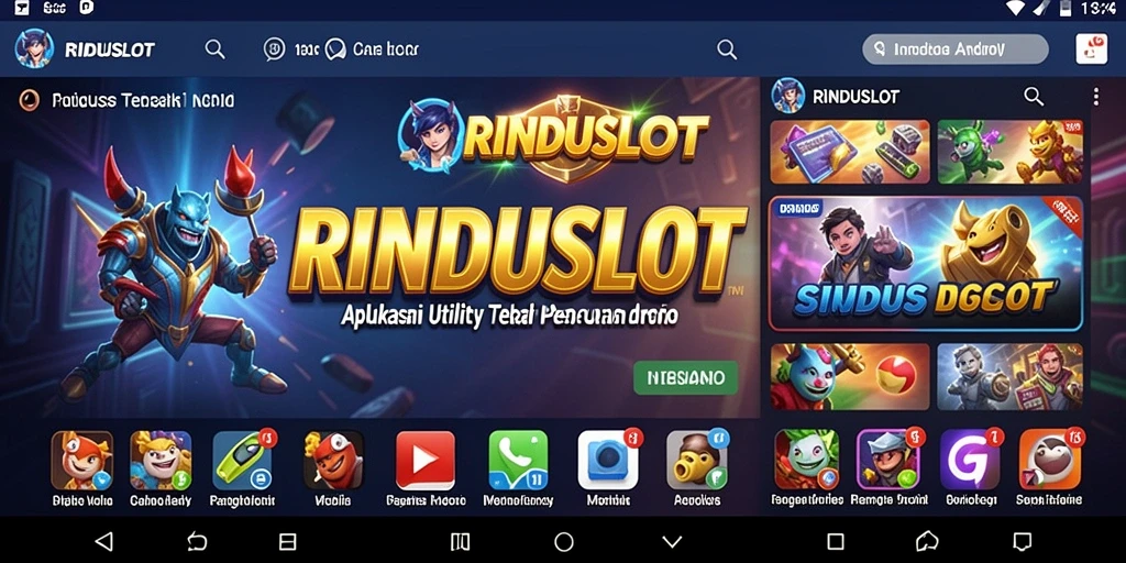 Tampilan antarmuka RINDUSLOT yang intuitif dan mudah digunakan.